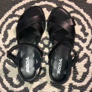 Black sandals